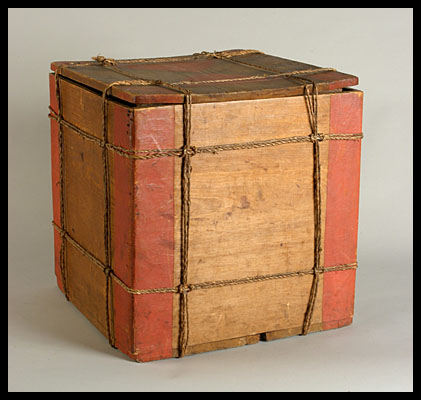 Native American Storage Box with Original Decoration
